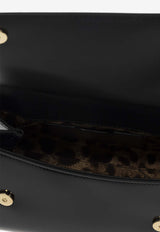 Dolce & Gabbana Medium Sicily Patent Leather Top Handle Bag Black BB6003 A1037-80999
