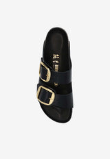 Birkenstock Arizona Big Buckle Patent Leather Slides Black 1021476 0-BLACK