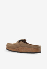Birkenstock Buckley Suede Flat Mules Brown 1019490 0-GRAY TAUPE
