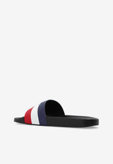 Moncler Basile Striped Logo Slides Multicolor I209A4C00030 01A49-998