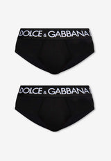 Dolce & Gabbana Logo Briefs - Set of 2 Black M9D69J ONN97-N0000