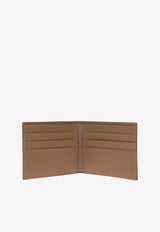 Dolce & Gabbana Logo Plaque Grained Leather Bi-Fold Wallet Brown BP1321 AG219-8M417