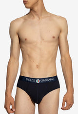 Dolce & Gabbana Logo Waistband Briefs Navy M3C01J ONN94-B9680