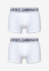 Dolce & Gabbana Logo Waistband Boxers - Set of 2 White M9D70J ONN97-W0800
