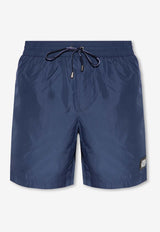 Dolce & Gabbana Logo Plaque Swim Shorts Navy M4E45T ONO06-B0310