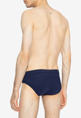Dolce & Gabbana Logo Plaque Swimming Briefs Navy M4A76J ONO05-B0665