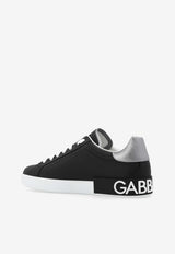 Dolce & Gabbana Portofino Low-Top Sneakers Black CS2216 AH527-8B979