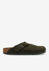 Birkenstock Boston Suede Clogs Green 1024714 0-MODERN SUEDE THYME