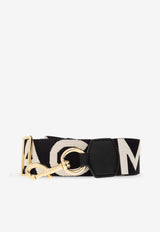 Marc Jacobs Logo Jacquard Webbing Strap Black 2S3SST013S02 0-005