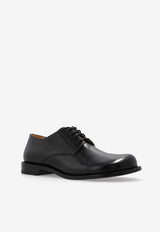 Loewe Leather Derby Shoes Black M815284X02 0-BLACK