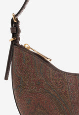 Etro Small Arnica Paisley Jacquard Hobo Bag Brown WP1I0002 AA001-M0019