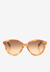 Chloé Logo Cat-Eye Sunglasses Brown CH0087S-002 0-0