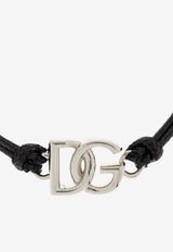 Dolce & Gabbana DG Logo Brass Bracelet Black WBP5L1 W1111-N0012