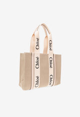 Chloé Medium Woody Tote Bag Beige CHC22AS383 I26-6J5