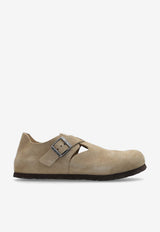 Birkenstock London Suede Flats Taupe 1010504 0-TAUPE