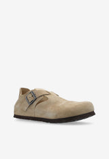 Birkenstock London Suede Flats Taupe 1010504 0-TAUPE
