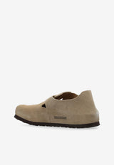 Birkenstock London Suede Flats Taupe 1010504 0-TAUPE