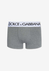 Dolce & Gabbana Logo Waistband Boxers Gray M4B97J ONN97-S8291