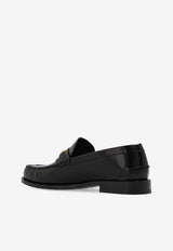 Versace Medusa '95 Polished Leather Loafers Black 1013592 1A09912-1B00V