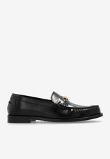 Versace La Medusa Leather Loafers Black 1012123 1A08773-1B00V