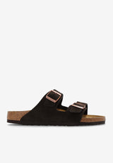 Birkenstock Arizona Two-Strap Suede Sandals Brown 1027077 0-MOCCA