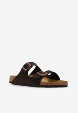 Birkenstock Arizona Two-Strap Suede Sandals Brown 1027077 0-MOCCA
