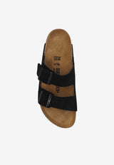 Birkenstock Arizona Two-Strap Suede Sandals Black 1027164 0-BLACK