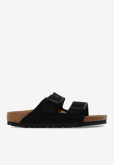 Birkenstock Arizona Two-Strap Suede Sandals Black 1027164 0-BLACK