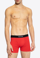 Tom Ford Logo Waistband Boxers Red T4LC31040 0-632