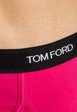 Tom Ford Logo Waistband Briefs Pink T4LC11040 0-672