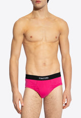 Tom Ford Logo Waistband Briefs Pink T4LC11040 0-672