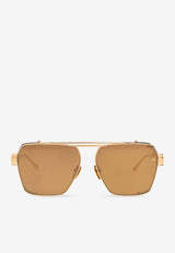 Balmain Premier Aviator Sunglasses Gold BPS-155C-61 0-0