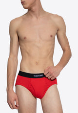 Tom Ford Logo Waistband Briefs Red T4LC11040 0-632