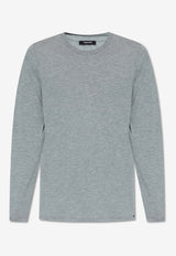 Tom Ford Long-Sleeved Crewneck T-shirt Gray T4M141410 0-020