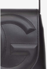 Dolce & Gabbana Embossed DG Logo Leather Shoulder Bag Black BB7516 AW576-80999