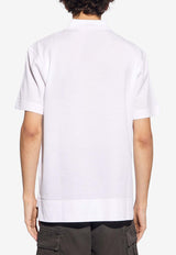 Givenchy Logo Embroidered Polo T-shirt White BM71K R3YCD-100