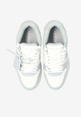 Off-White Out Of Office Leather Low-Top Sneakers Gray OMIA189C99 LEA007-0109