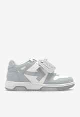 Off-White Out Of Office Leather Low-Top Sneakers Gray OMIA189C99 LEA007-0109