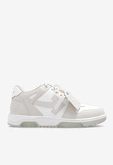Off-White Out Of Office Leather Low-Top Sneakers Beige OMIA189C99 LEA007-0161
