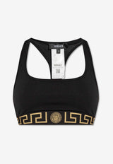 Versace Greca Racerback Bra Black AUD01039 1A10011-A1008