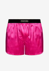 Tom Ford Silk Boxer Shorts Pink T4LE41010 0-672