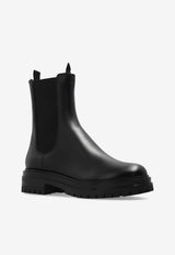 Gianvito Rossi Chester Leather Ankle Boots Black G73465 20GOM-CLYNENE