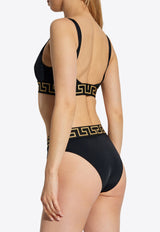 Versace Greca Bikini Bottom Black DÓŁ ABD01093 1A11119-A1008