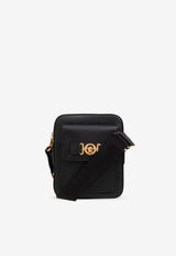 Versace Medusa Biggie Leather Crossbody Bag Black 1015796 1A10544-1B00V