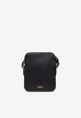 Versace Medusa Biggie Leather Crossbody Bag Black 1015796 1A10544-1B00V