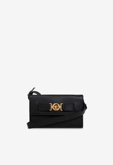 Versace Medusa Biggie Leather Messenger Bag Black 1012886 1A10544-1B00V