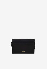 Versace Medusa Biggie Leather Messenger Bag Black 1012886 1A10544-1B00V