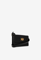 Versace Medusa Biggie Leather Messenger Bag Black 1012886 1A10544-1B00V