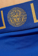 Versace Greca Border Swimming Briefs Blue ABU01025 1A11119-A85K
