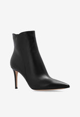 Gianvito Rossi Levy 85 Pointed Ankle Boots Black G70321 85RIC-NAPNERO